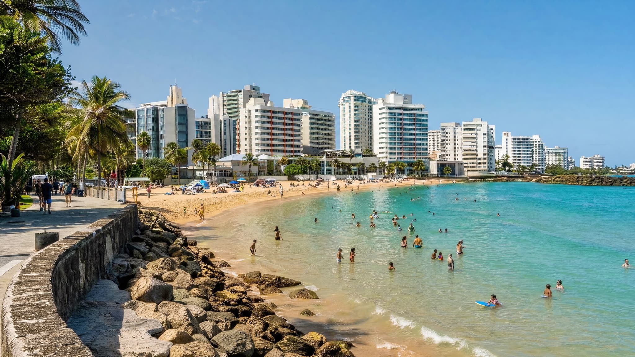 Condado Beach beach in Puerto Rico. resort urban