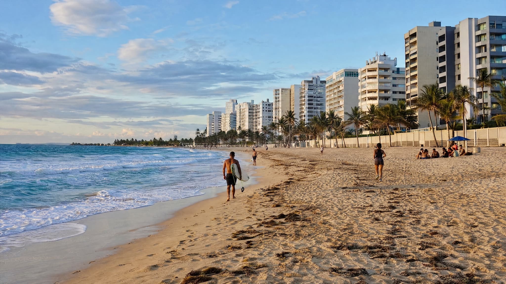 Ocean Park Beach beach in Puerto Rico. bohemian local