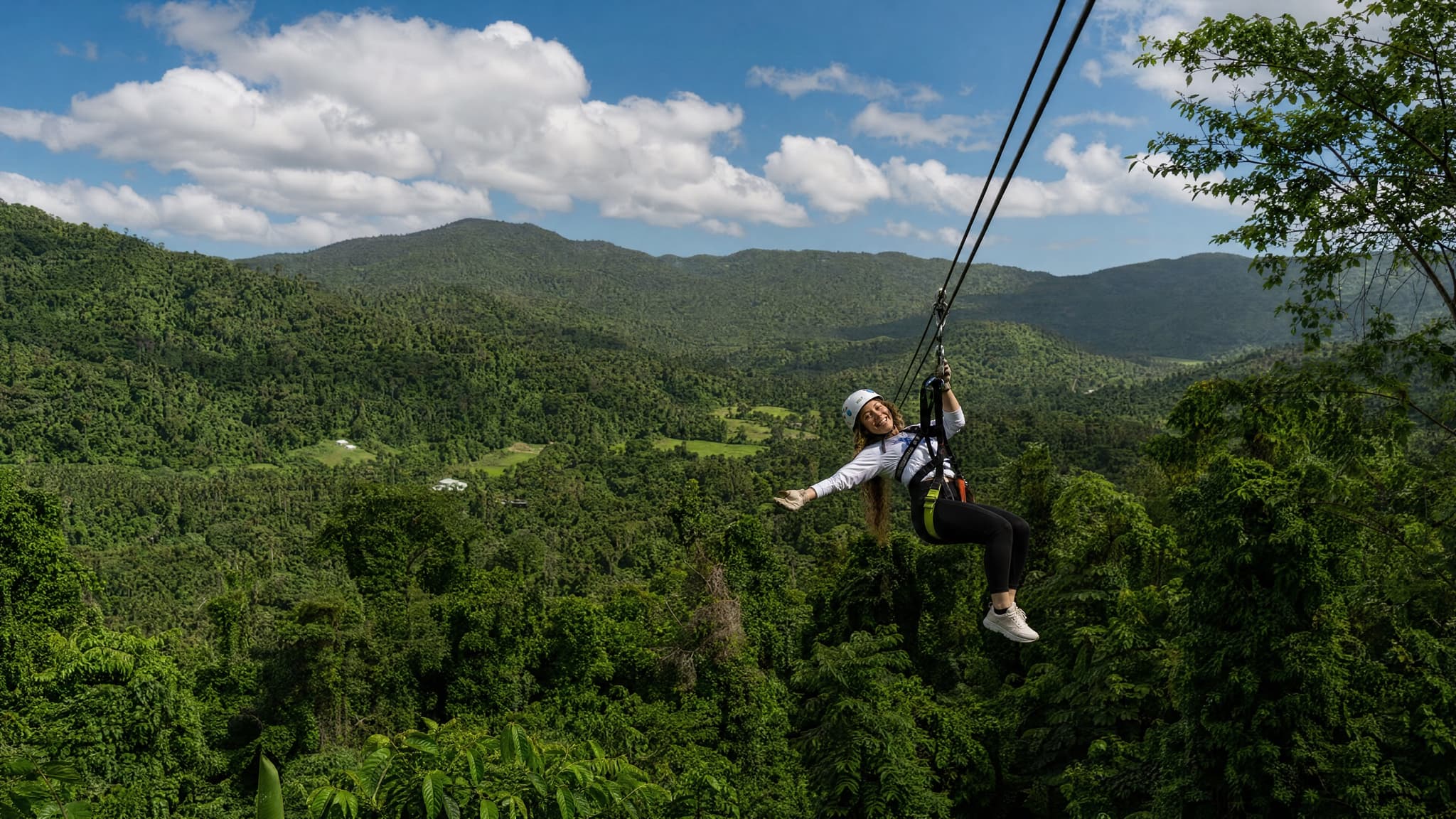 Rainforest Zipline in the Foothills of El Yunque