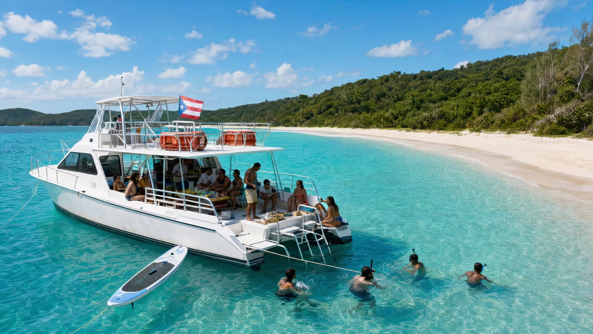 Icacos Deserted Island Catamaran, Snorkel, and Picnic Cruise, Fajardo, Puerto Rico